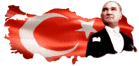 Türk bayrağı ve Gazi Mustafa Kemal Atatürk